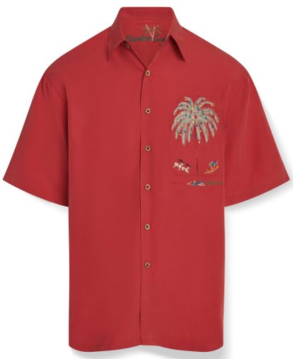 Secret Santa Embroidered Christmas Shirt - L