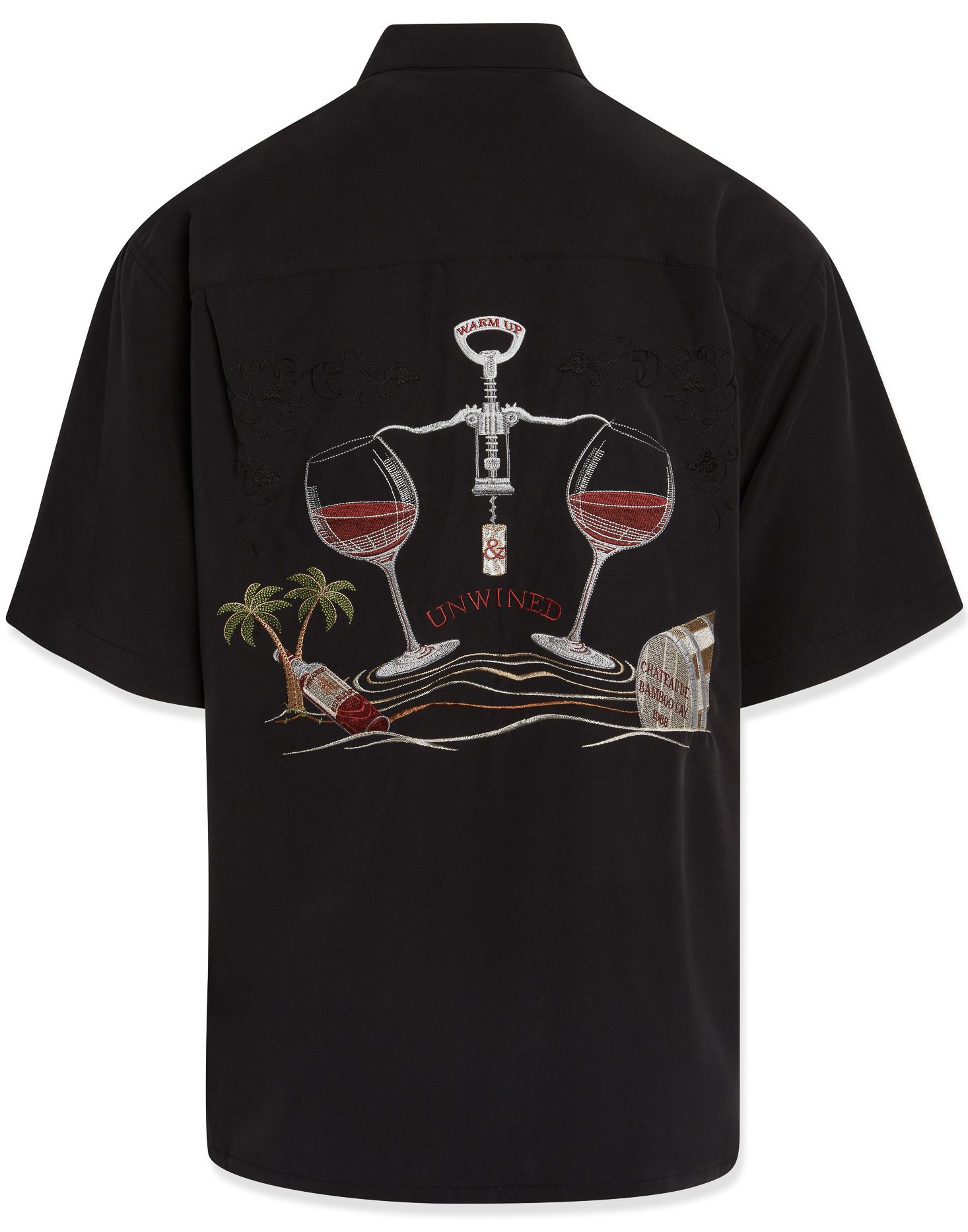 bamboo cay short sleeve embroidered relax and unwined camp shirt