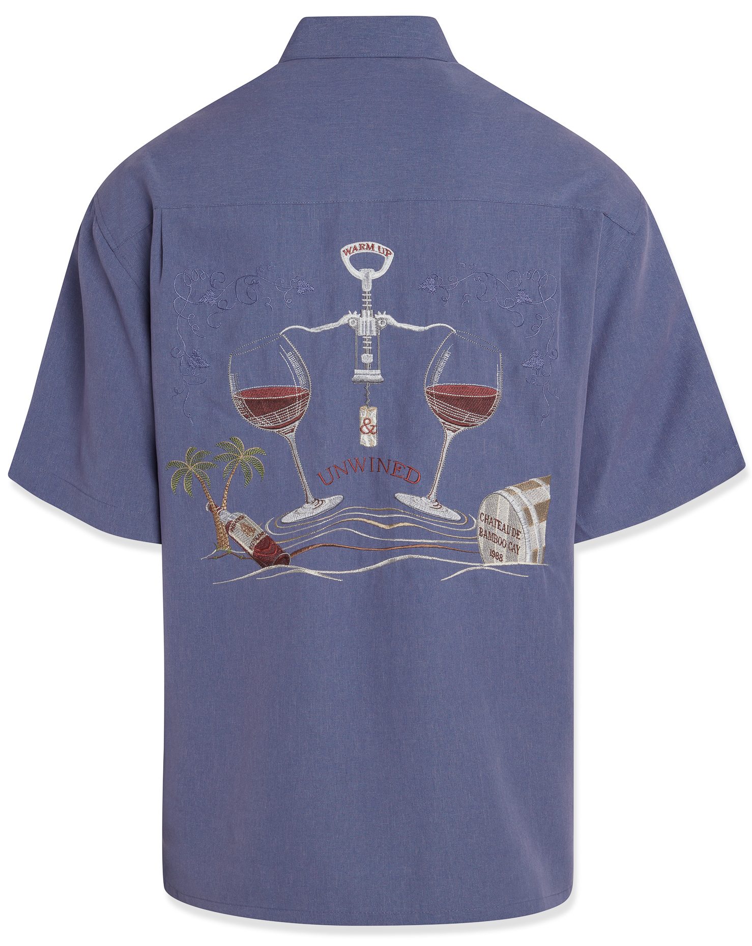 bamboo cay short sleeve embroidered relax and unwined camp shirt