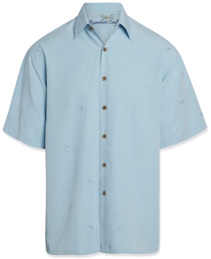 Men's embroidered sailfish shirt by Bamboo Cay