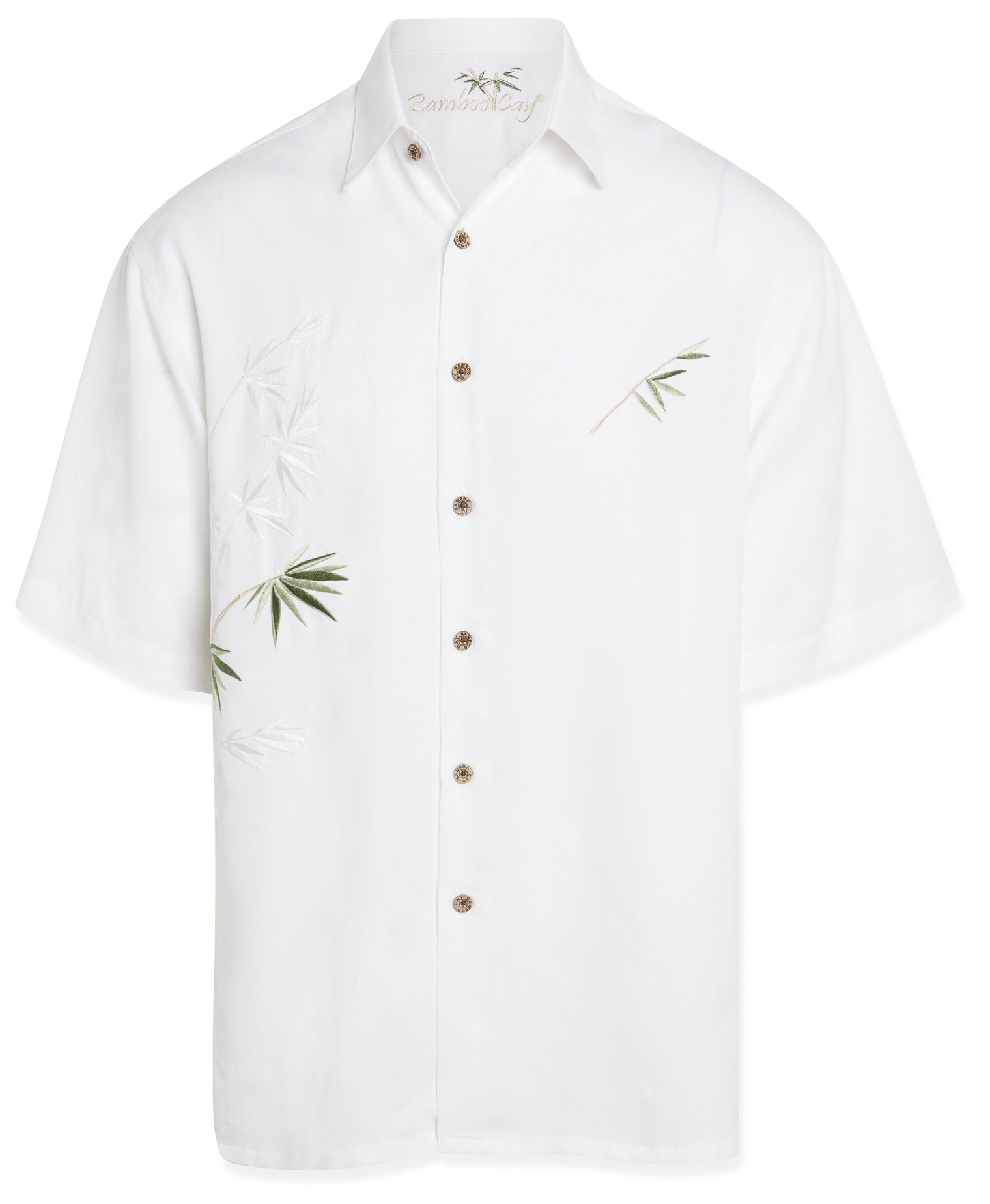 bamboo cay flying bamboos embroidered shirt