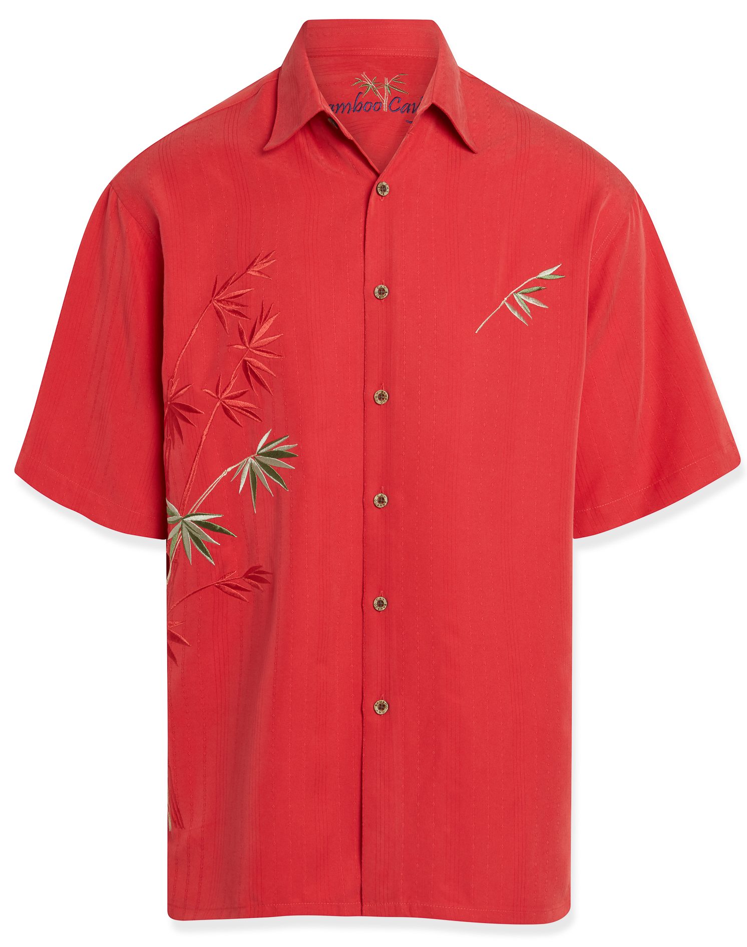 bamboo cay flying bamboos embroidered shirt
