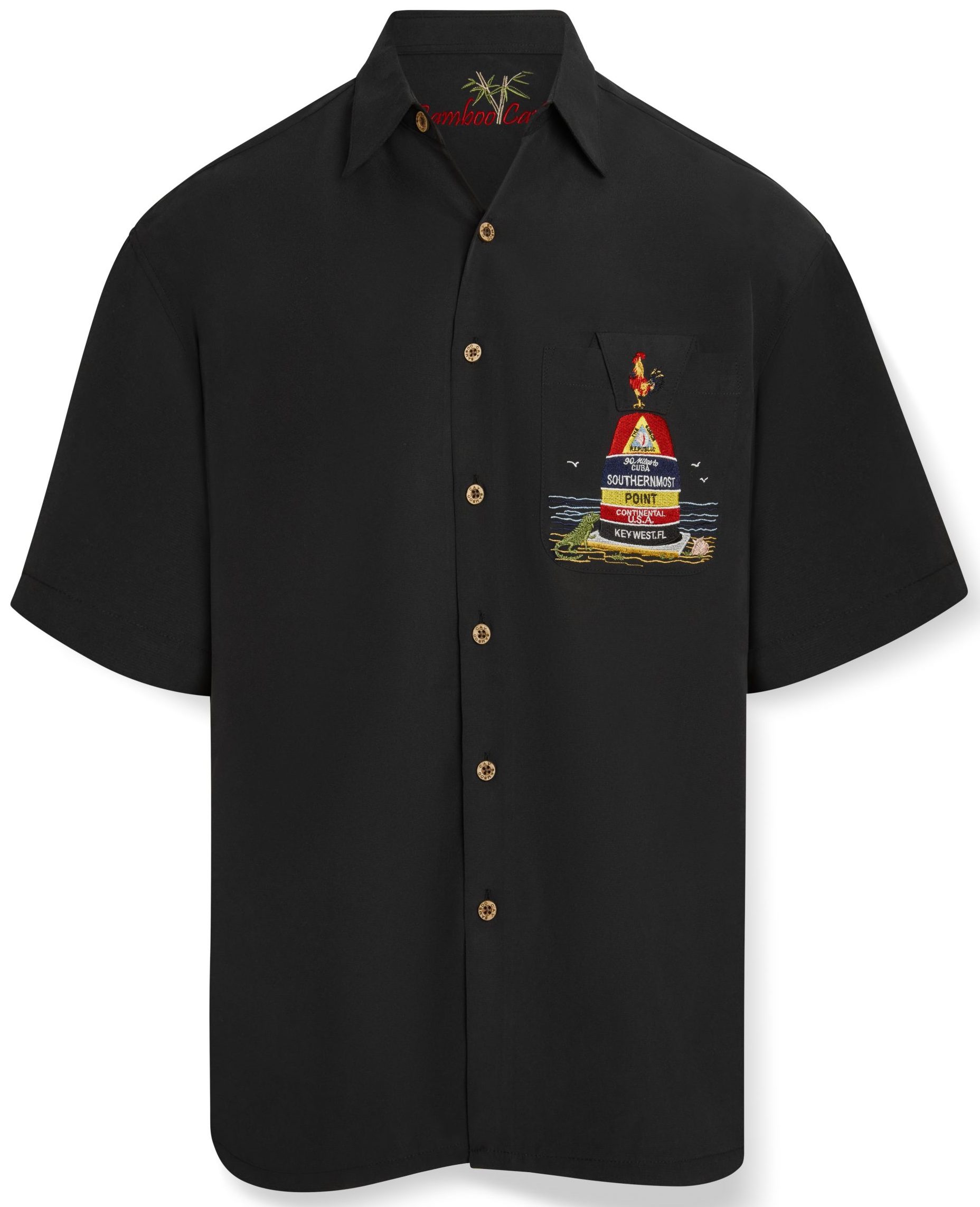 wb 2404 key west rooster black shirt