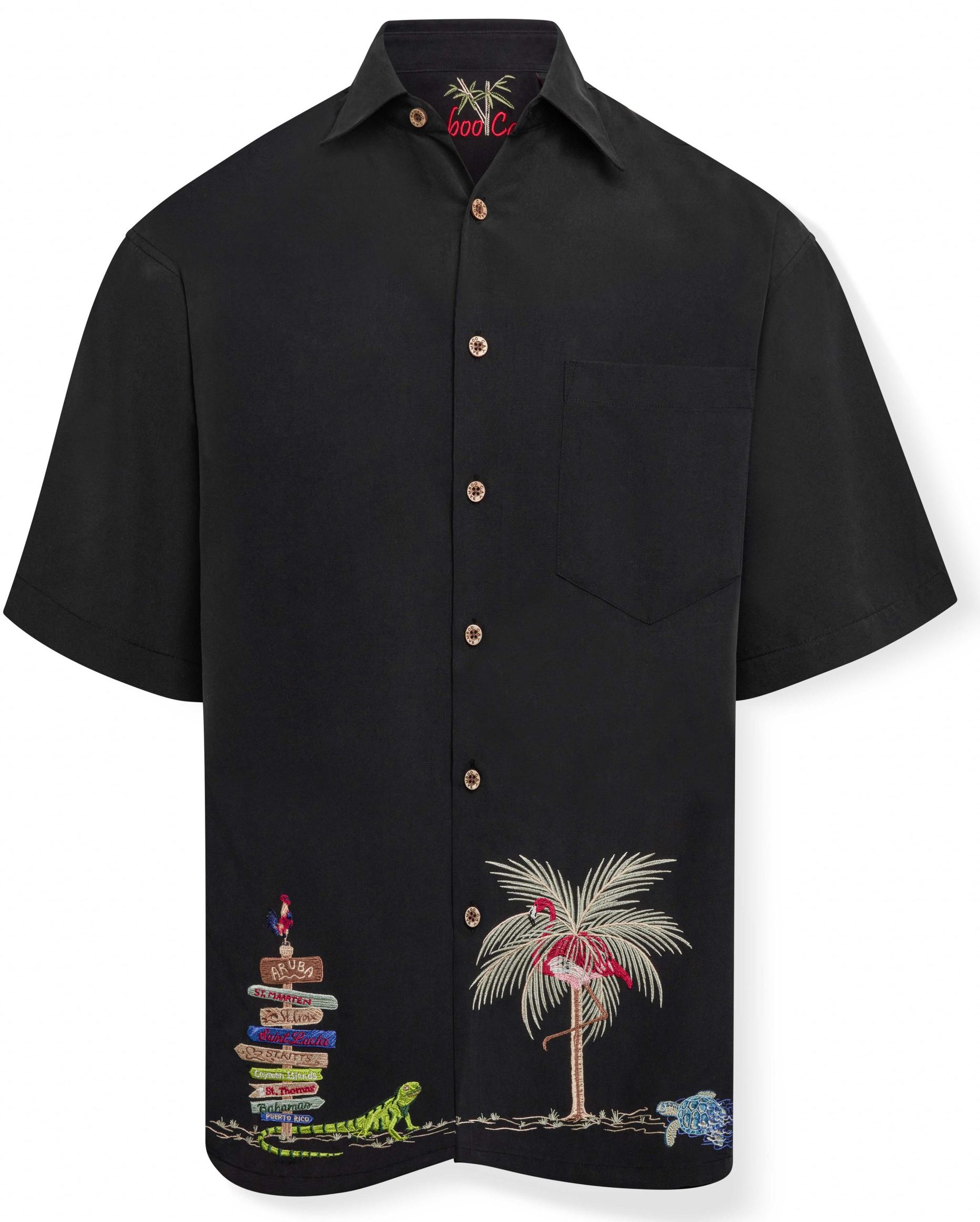Bamboo Cay Caribbean Treasures embroidered shirt