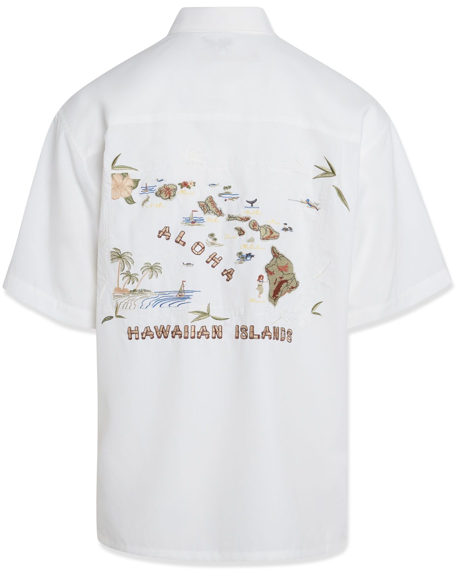 Bamboo Cay Hawaiian Islands Embroidered Shirt