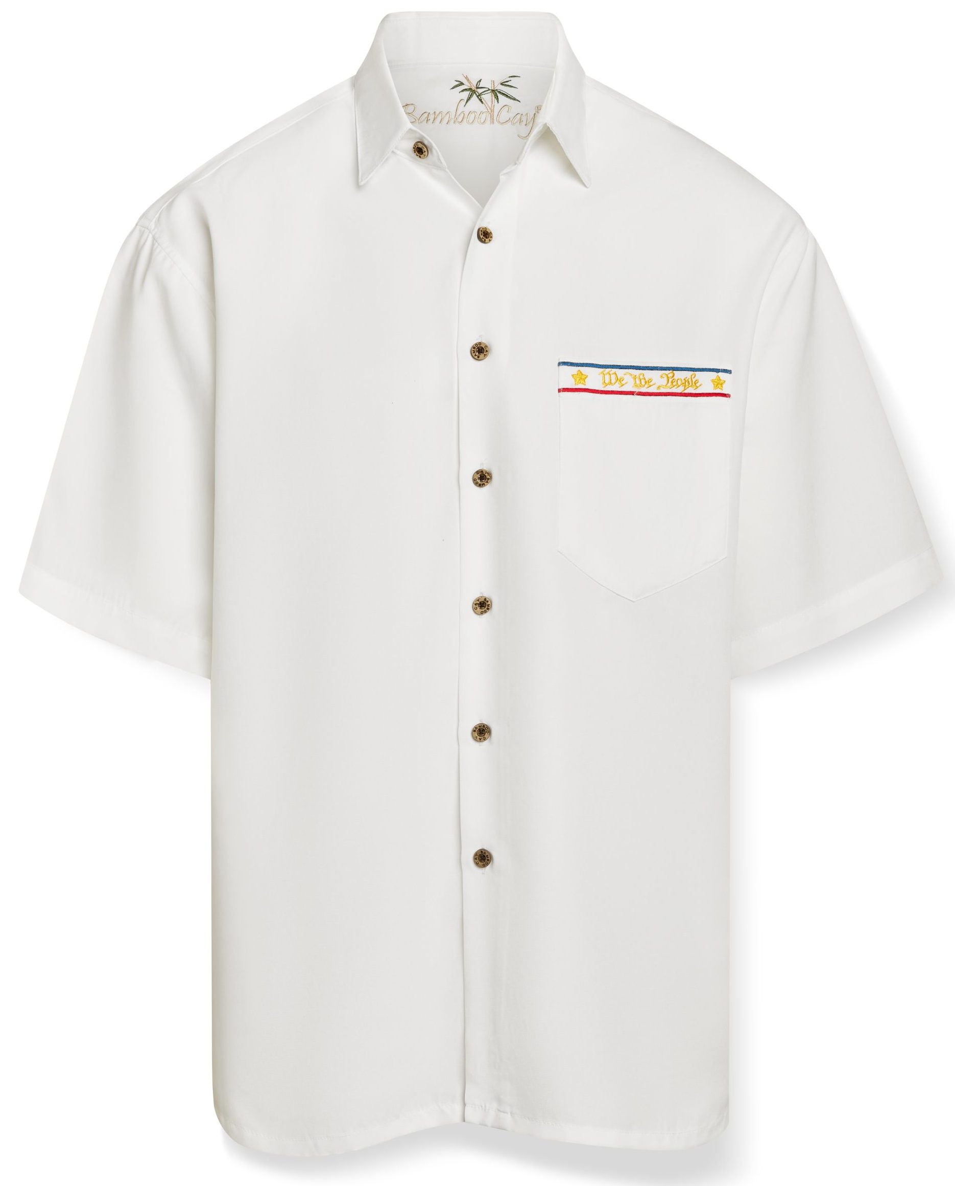 WB 250 OFF WHITE Patriotic Fireworks USA 250 YEARS Embroidered Shirt